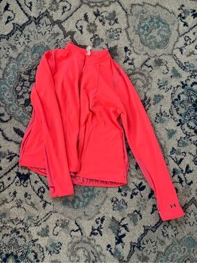 Under Armour Women's Coral Pink Full-Zip Training Jacket